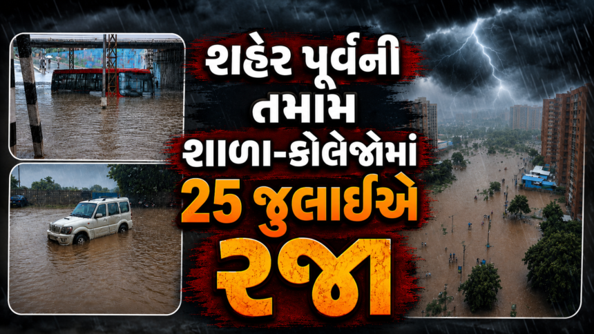 ahmedabad-heavy-rain-school-college-holiday-25-july-deo-order