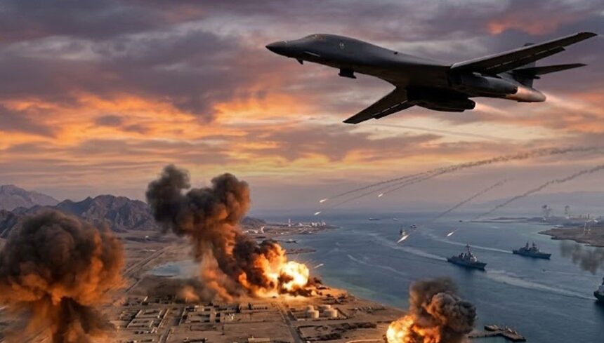 america-iran-war-b1-bomber-strikes-irgc-hormuz-red-sea-tension