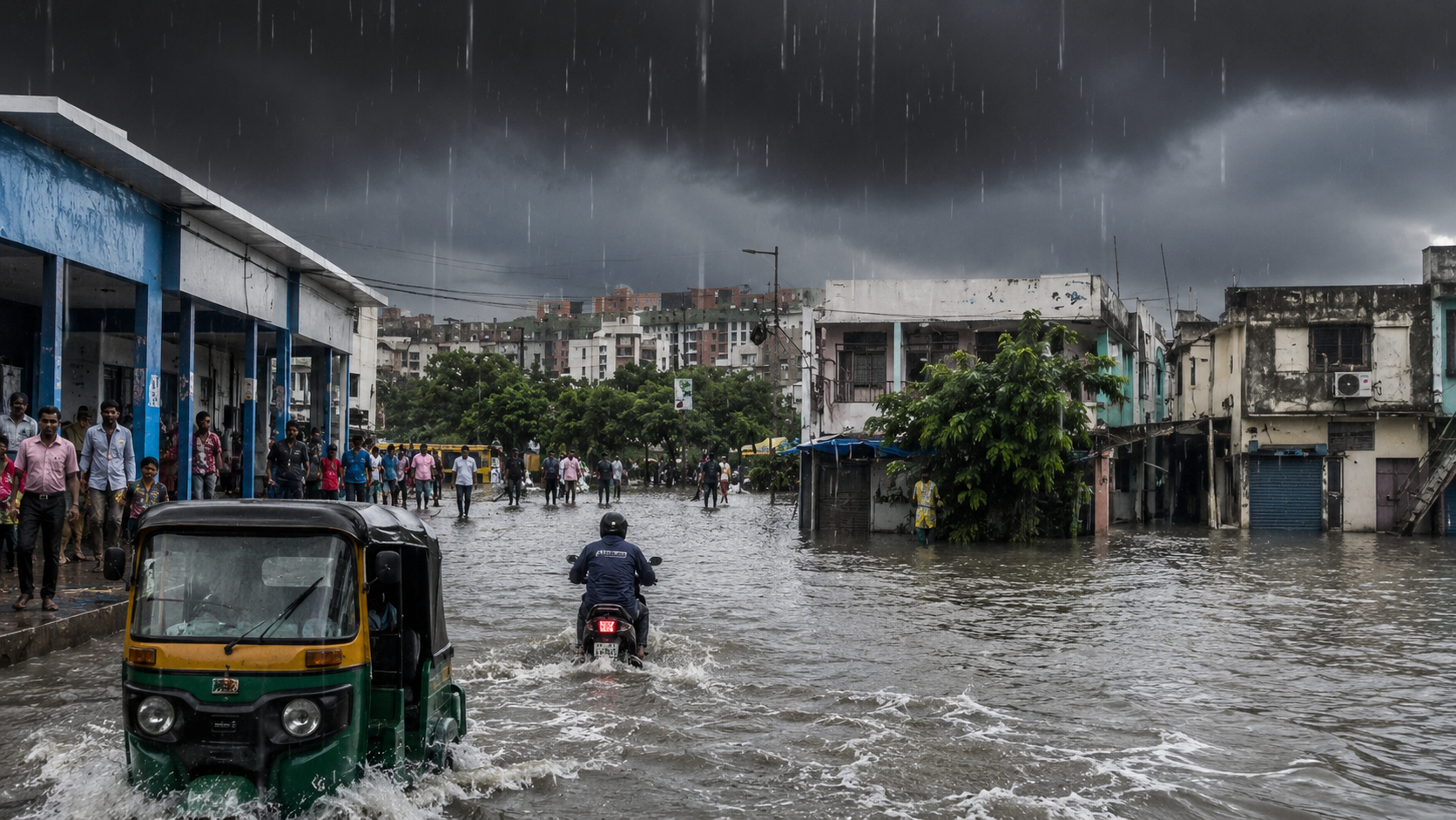 gujarat-rain-update-navsari-heavy-rain-red-alert-purna-river-bridge-submerged-19-roads-closed