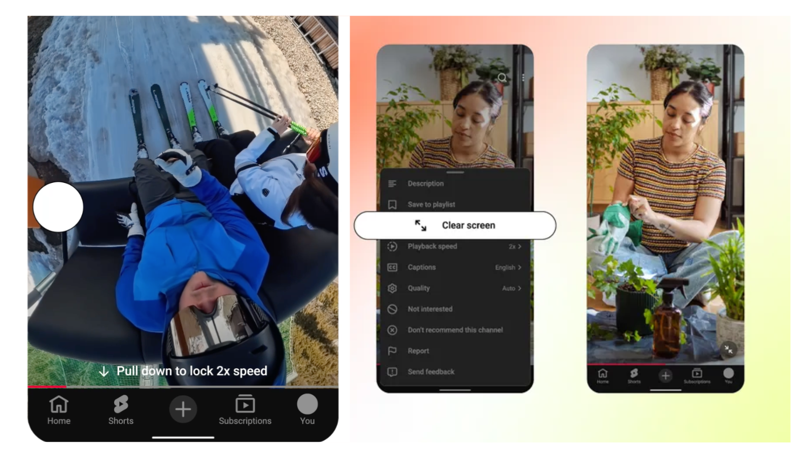 youtube-shorts-new-features-clear-mode-double-speed-update-yt-Shorts-features
