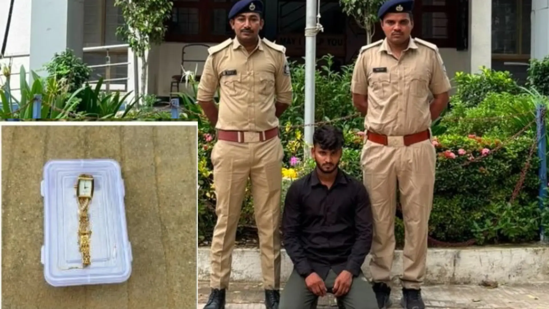 Ahmedabad Gota Gold Watch Theft Cctv Accused Arrested