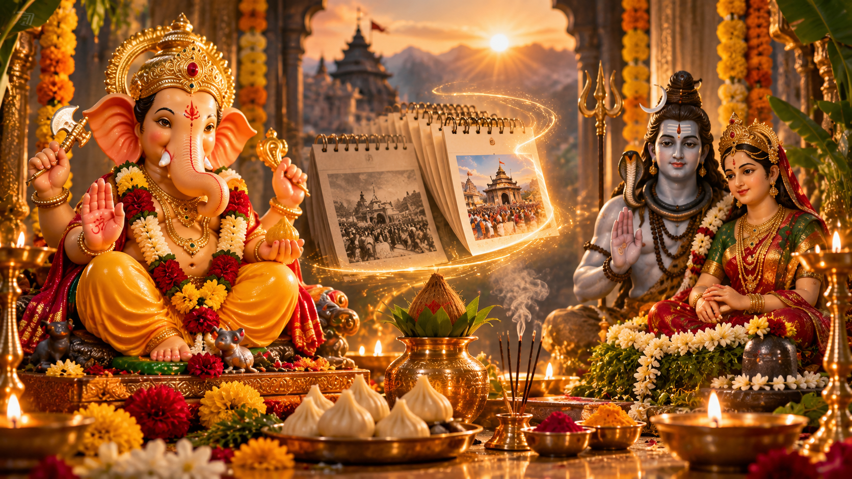 Ganesh Chaturthi Kevda Tij Same Day Pooja Rituals