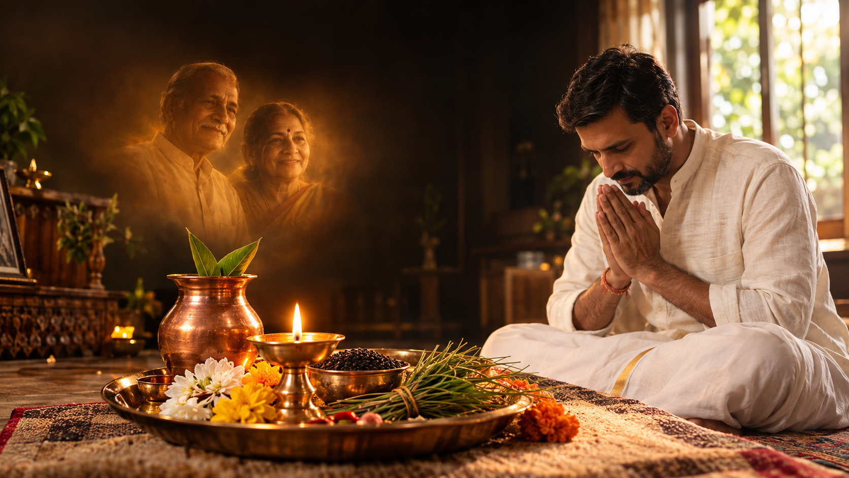 Pitru Paksha 2026 Shradh Vidhi Pitru Run Ane Purvajonu Mahatva